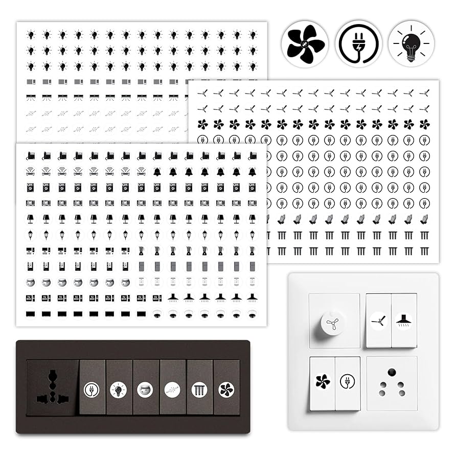 FABULOUS QUALITY LIGHT SWITCH STICKER FOR CONVINIENCE |GET MORE THAN 330 Pcs OF STICKERS!