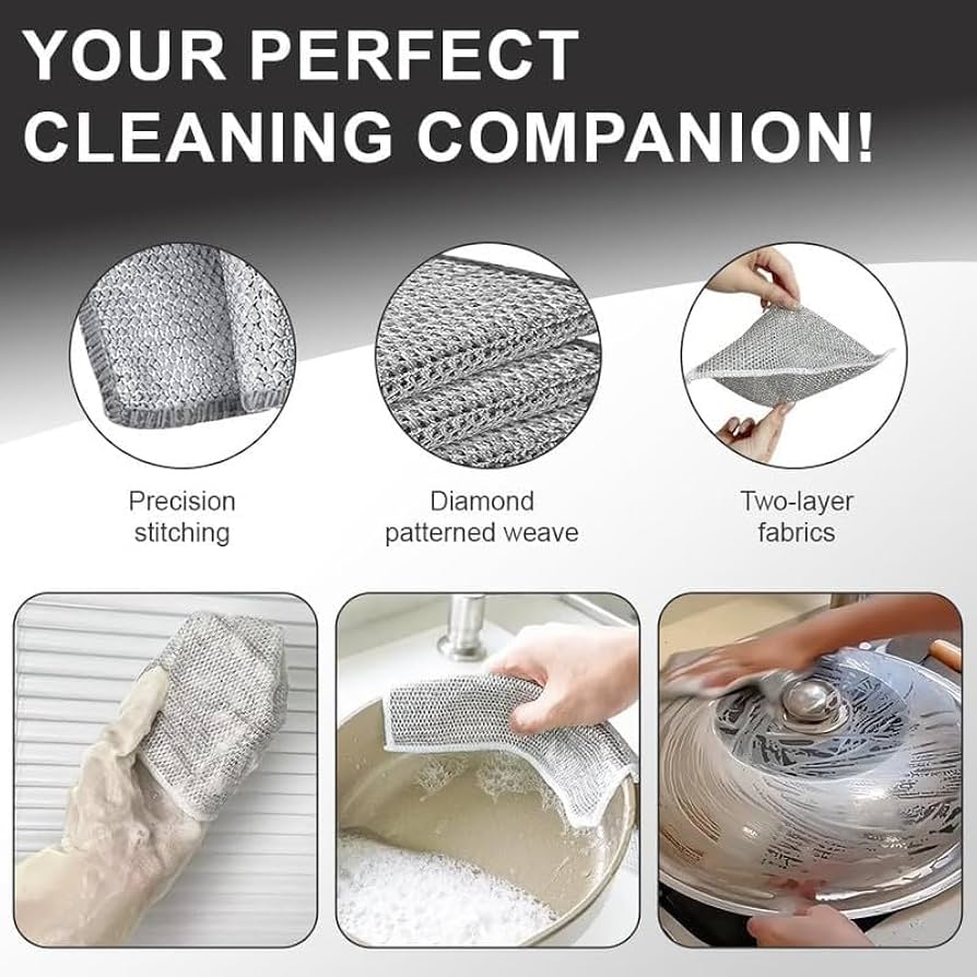 Cleaning tool with features and uses shown, labeled 'Your Perfect Cleaning Companion'.