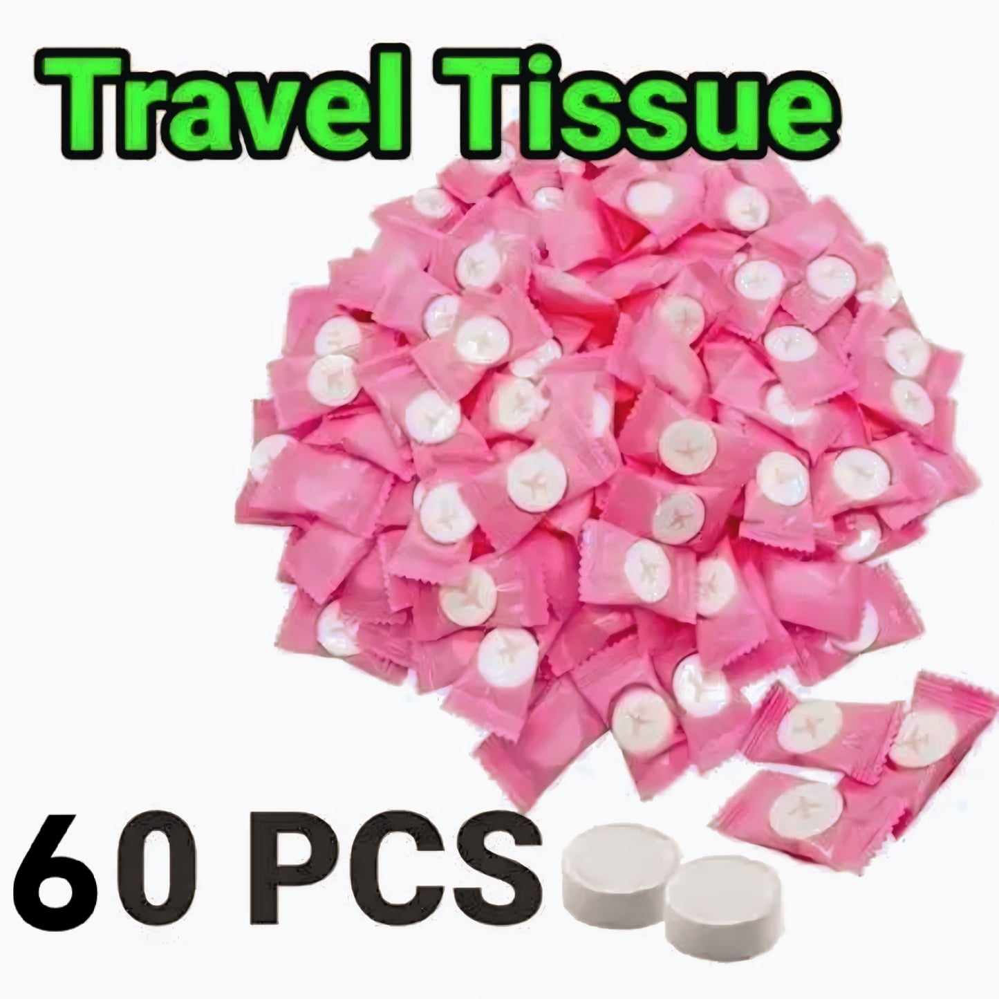 COMPRESSED FACE TISSUES FOR TRAVEL AND HYGIENE PURPOSES (20-80 Pcs per pack)