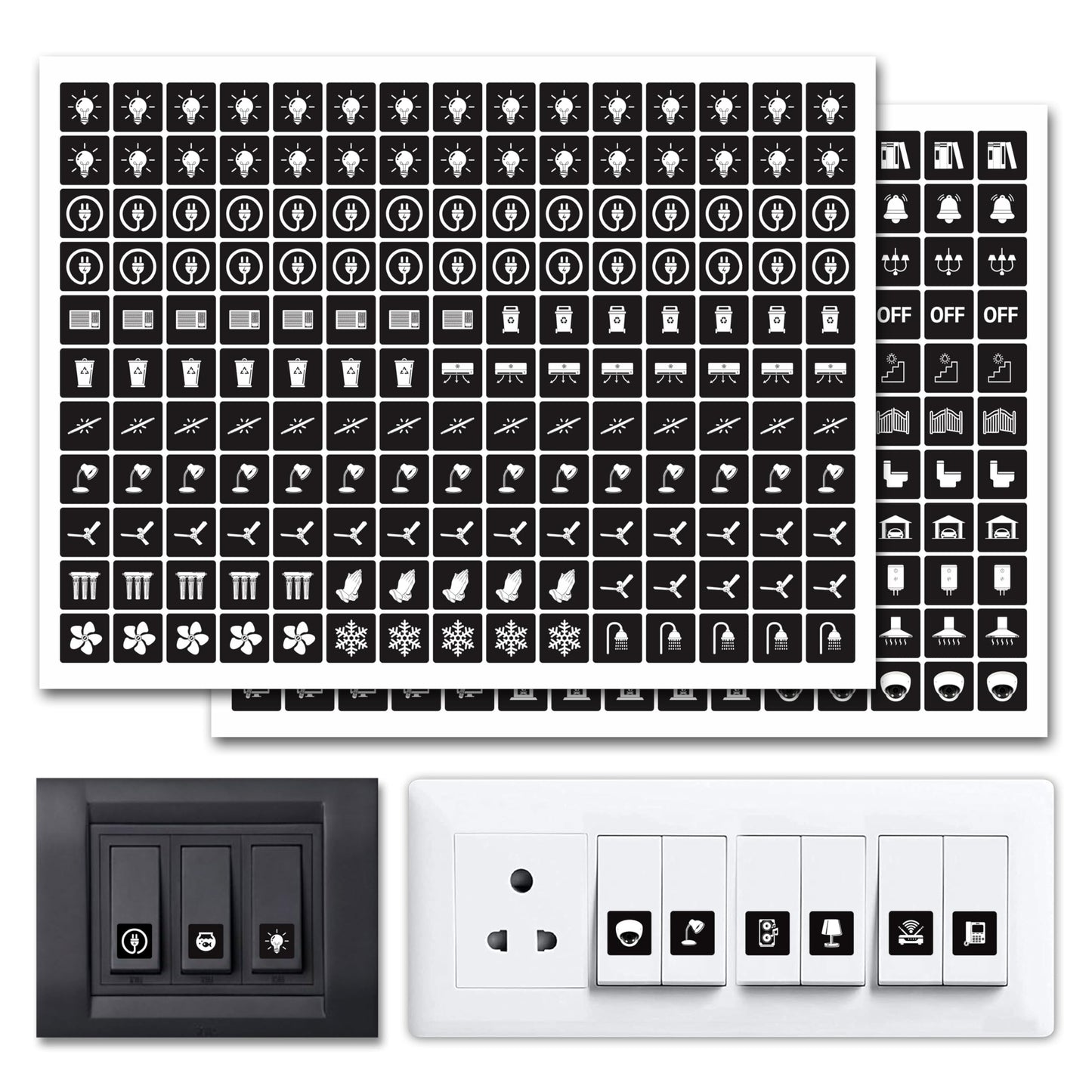 FABULOUS QUALITY LIGHT SWITCH STICKER FOR CONVINIENCE |GET MORE THAN 330 Pcs OF STICKERS!