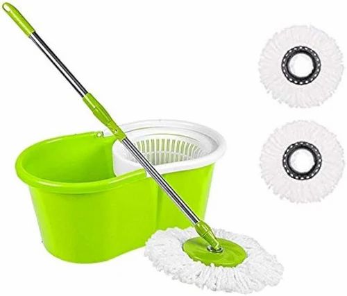 Mop Bucket Set With 3 Refill And 4 Cleaning Accessories Items