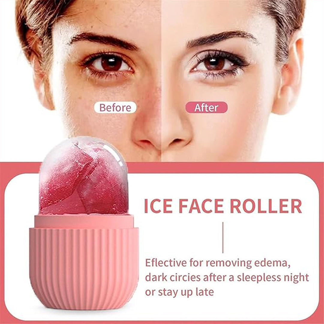 (PACK OF 3) Ice Roller combo for Face, Eyes and Neck, Brighten Skin, Cryotherapy for Face