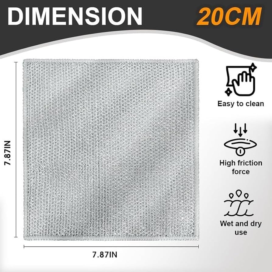 Textured square filter with dimensions and features on a white background