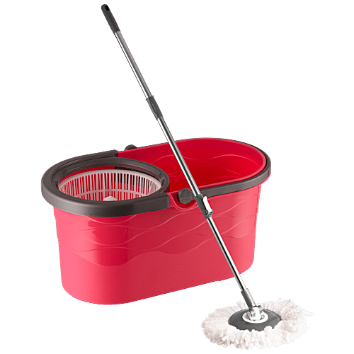 Mop Bucket Set With 3 Refill And 4 Cleaning Accessories Items