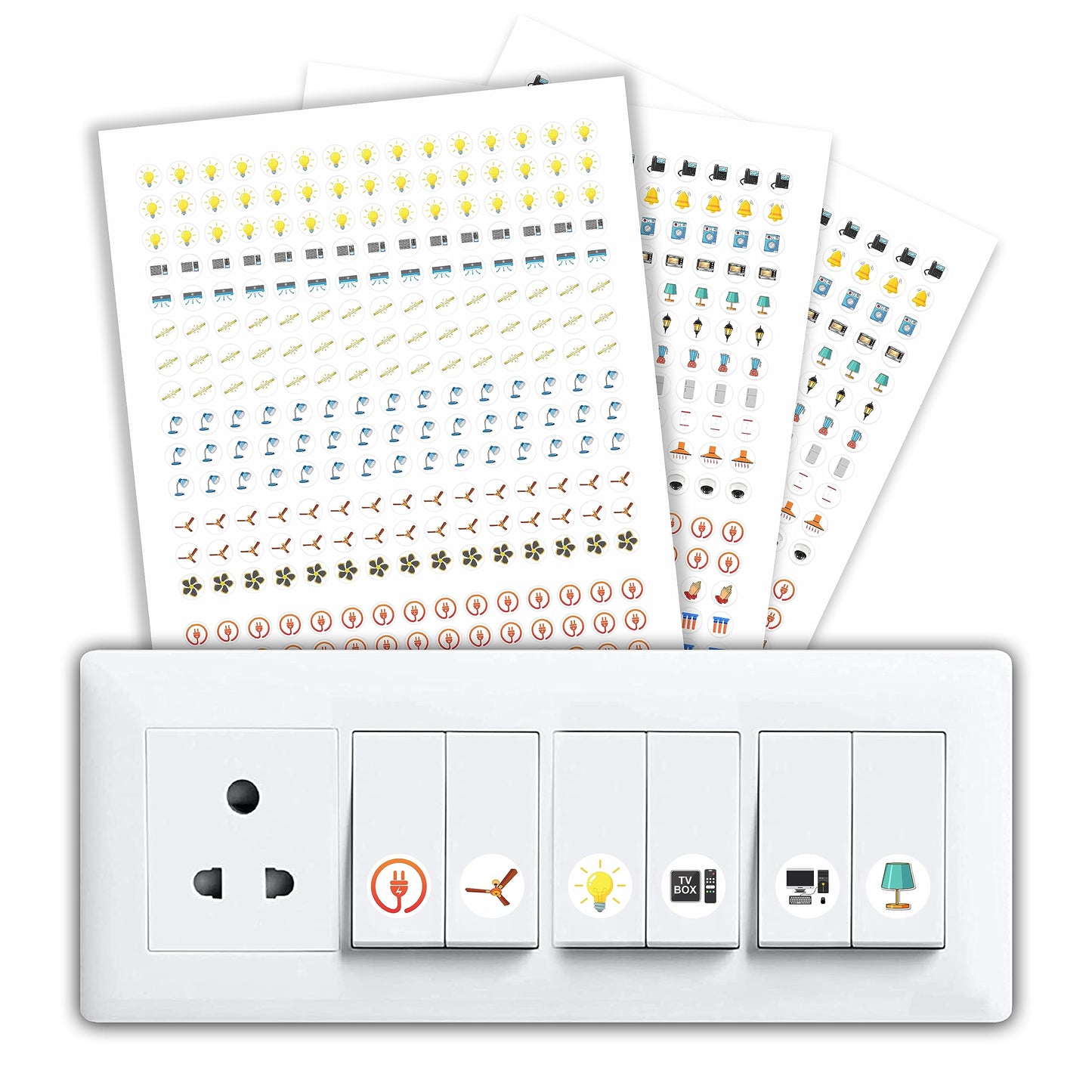 FABULOUS QUALITY LIGHT SWITCH STICKER FOR CONVINIENCE |GET MORE THAN 330 Pcs OF STICKERS!