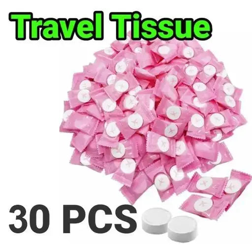 COMPRESSED FACE TISSUES FOR TRAVEL AND HYGIENE PURPOSES (20-80 Pcs per pack)